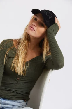 CASQUETTE Noir JUDE FEDELINA