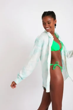 CHEMISE Tunique Beachwear bleu PAROO ARUTA S