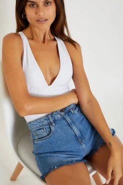 MAILLOT 1 PIECE Blanc ODALIS ROMEO