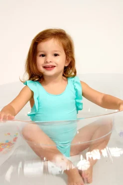 MAILLOT 1 PIECE Bleu B TUNES COLORSUN