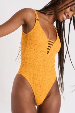 MAILLOT 1 PIECE Jaune MILLER HABANA