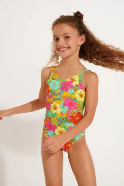 MAILLOT 1 PIECE Orange M BALOO WALLFLOWER