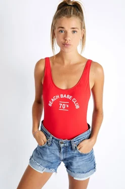 MAILLOT 1 PIECE Rouge BELAIR BEACHBABE
