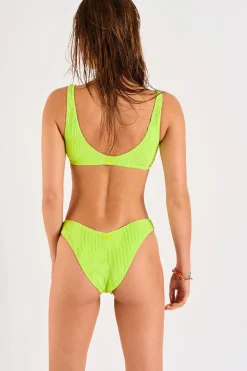 Maillot de bain 2 pièces anis PULCO & KAPEA HIBISCRUN