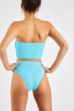 Maillot de bain 2 pièces bleu Nolo & Manha Scrunchy