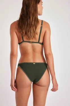 Maillot de bain 2 pièces kaki Taeko & Fresia Santos