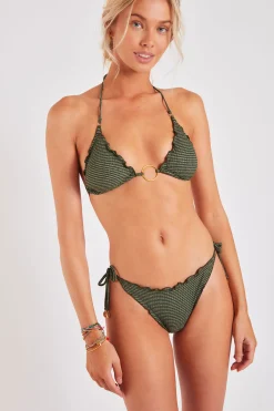 Maillot de bain 2 pièces kaki Ako & Jina Nirina