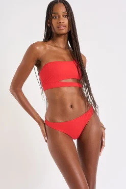 maillot de bain 2 pièces rouge ASYMO & WILA SPRING