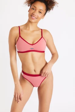 Maillot de bain deux pièces rose Jiao & Salsa Player