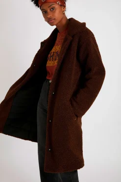 Manteau Marron ANAE LAUVIA