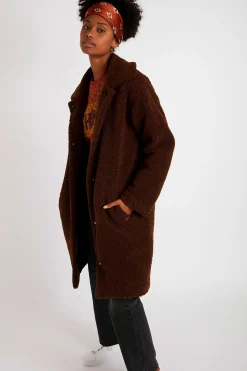 Manteau Marron ANAE LAUVIA