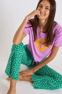 PANTALON BEACHWEAR Vert NOELO BLOOMGIRL