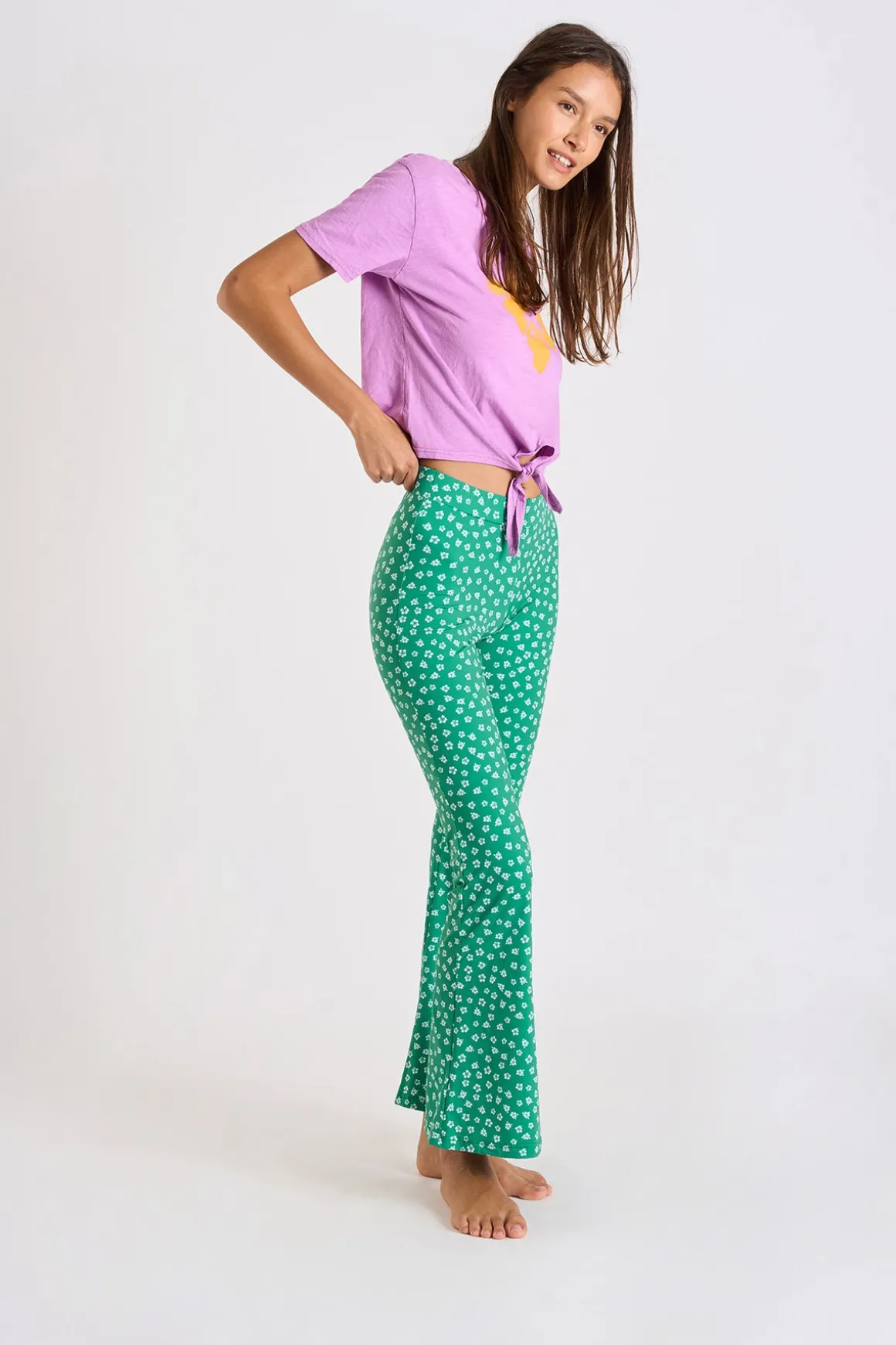 PANTALON BEACHWEAR Vert NOELO BLOOMGIRL
