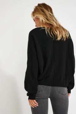 Pull Noir FLOWN FREELANCE