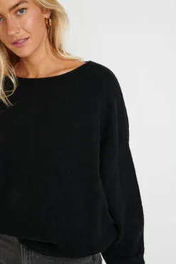 Pull Noir FLOWN FREELANCE