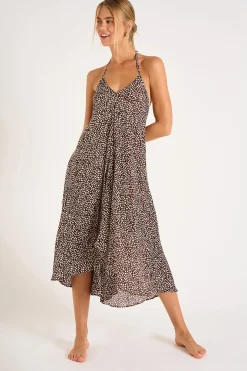 ROBE BEACHWEAR Marron OHARA MYMBAVOIL