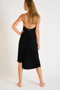 ROBE BEACHWEAR Noir OHARA ALTABEACH