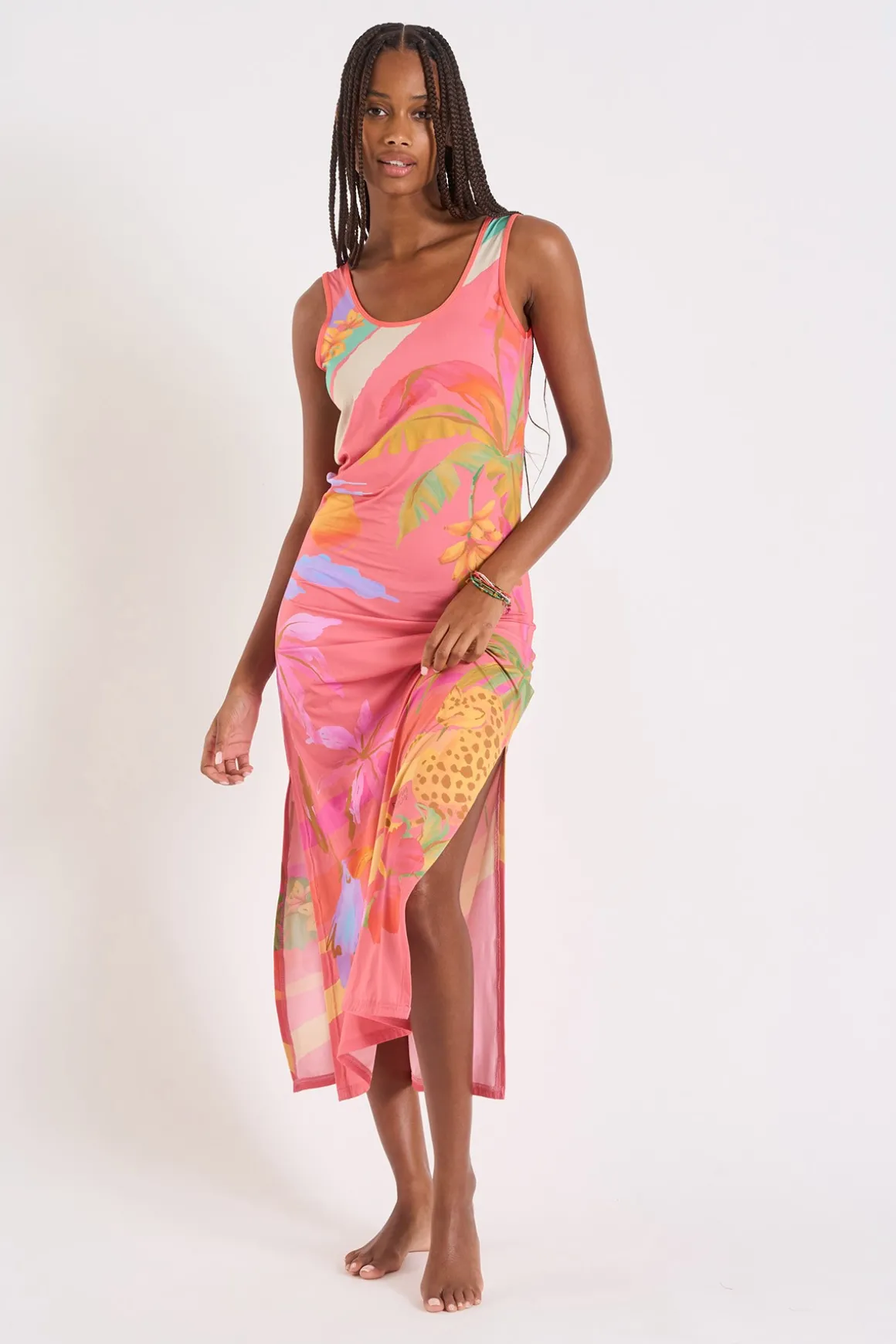Robe de plage Rose MEHITI BEACHDRESS