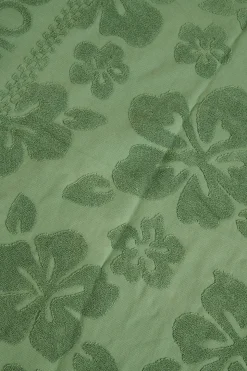SERVIETTE PLAGE Vert CHERYLL PETALS