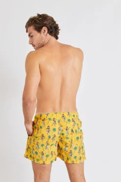 Short de bain Jaune RUBEN VAIANAEMEN