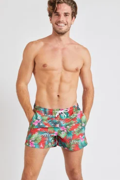 Short de bain Rouge RUBEN MAHALOMEN