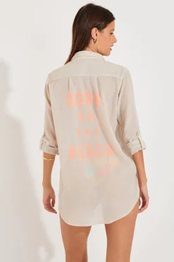 TUNIQUE BEACHWEAR Beige GARY ADILSON