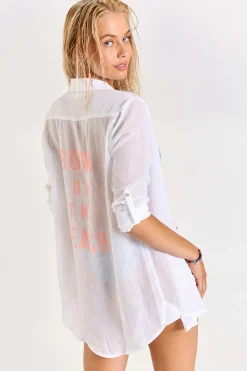 TUNIQUE BEACHWEAR Blanc GARY ADILSON