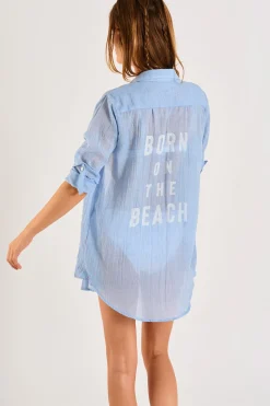 TUNIQUE BEACHWEAR Bleu GARY ADILSON