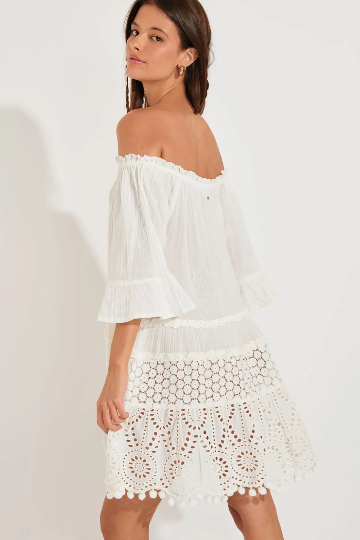 TUNIQUE BEACHWEAR Ecru DALYA SPELLY