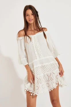 TUNIQUE BEACHWEAR Ecru DALYA SPELLY