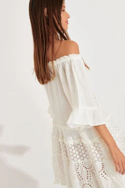 TUNIQUE BEACHWEAR Ecru DALYA SPELLY