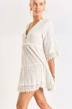 TUNIQUE BEACHWEAR Ecru NATALI JAYANY
