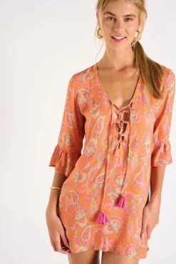 TUNIQUE BEACHWEAR Orange HOALA ALAKURIVOIL