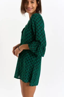 TUNIQUE BEACHWEAR Vert HOALA TALANGAVOIL